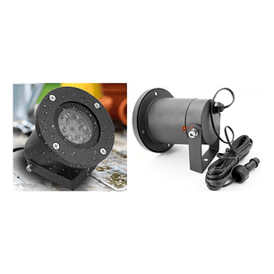 Luz Láser Decorativa Copos De Nieve Blancos - Ps