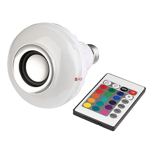 Ampolleta Led Con Parlante Bluetooth Y Control Remoto - Ps