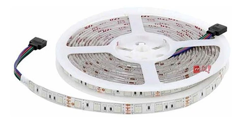 Tira Led De 5mts Smd 3528 Color Rgb Con Control - Ps