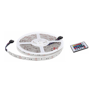 Tira Led De 5mts Smd 3528 Color Rgb Con Control - Ps