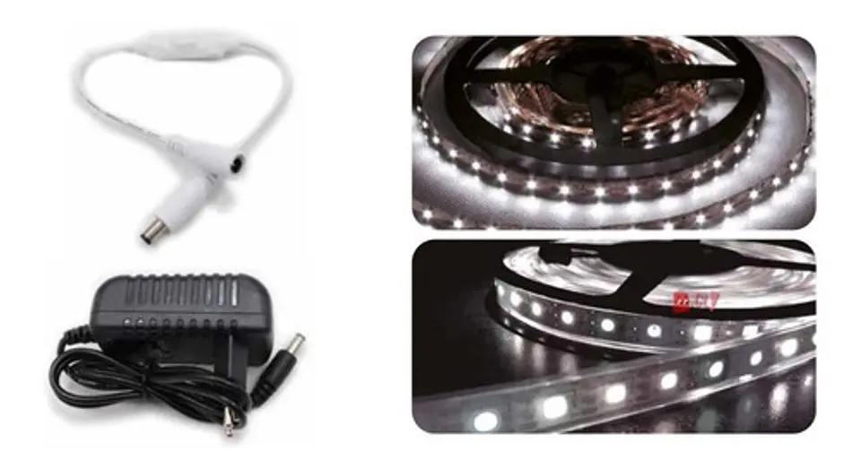 Tira Led De 5mts 2835 Color Blanco Con Control - Ps 3
