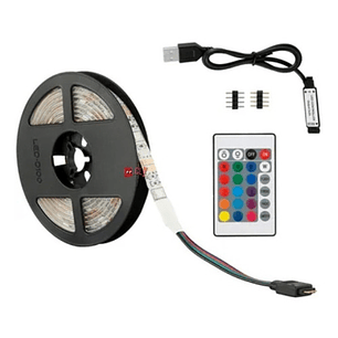 Tira Led De 3mts Rgb Conexión Usb Con Control - Ps
