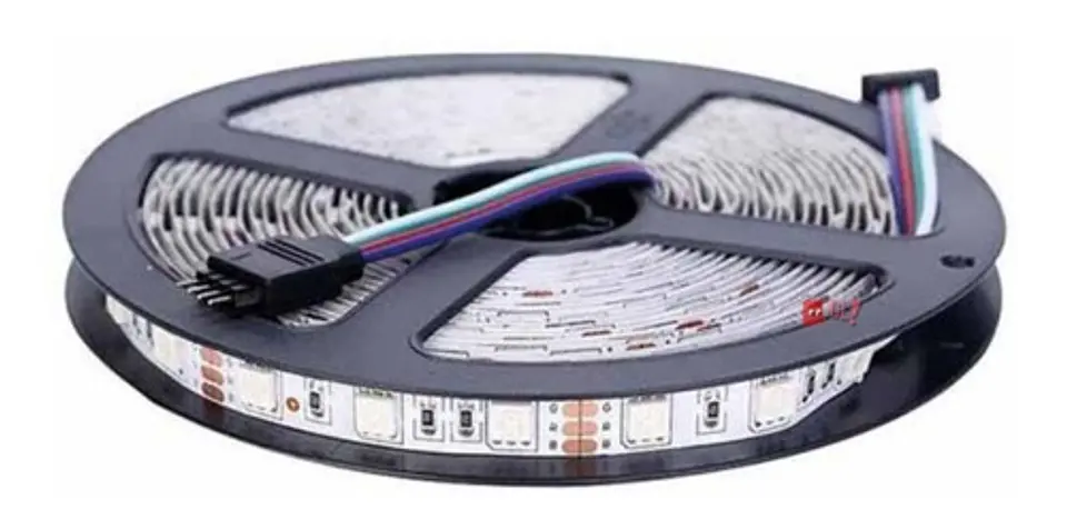 Tira Led De 5mts Rgb 5050 Impermeable Con Control - Ps 1