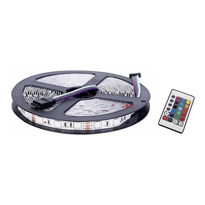Tira Led De 5mts Rgb 5050 Impermeable Con Control - Ps