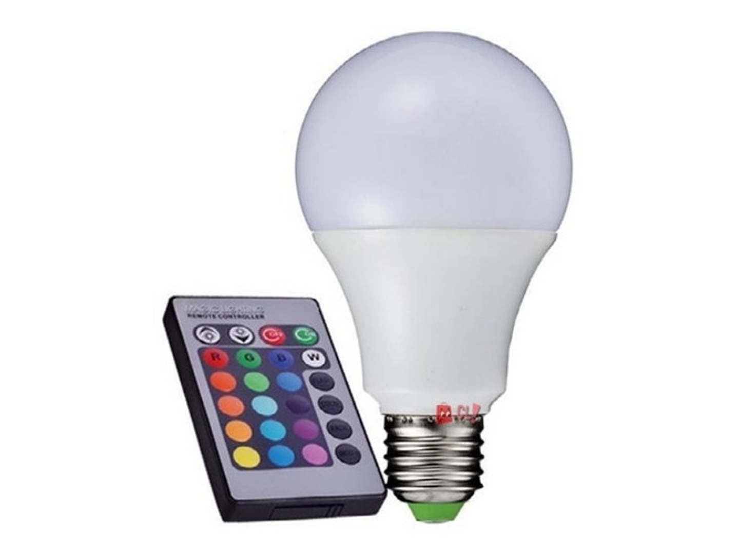 Ampolleta Led Rgb Conector E27 Con Control Remoto - Ps 1