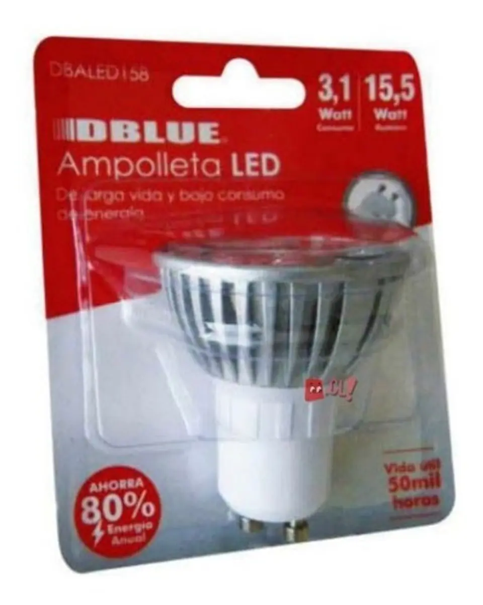 Ampolleta Led 3,1w Conector Gu10 - Ps 3