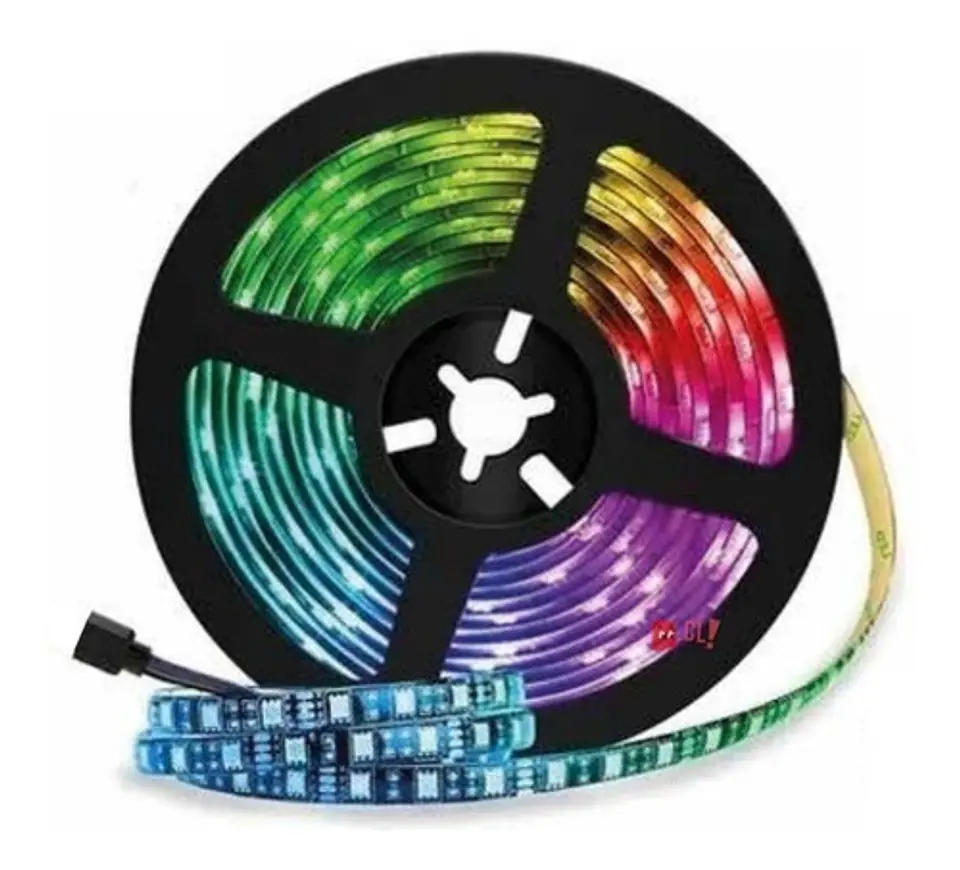 Tira Led 5mts Rgb 5050 Con Bluetooth Conexión Celular - Ps 1