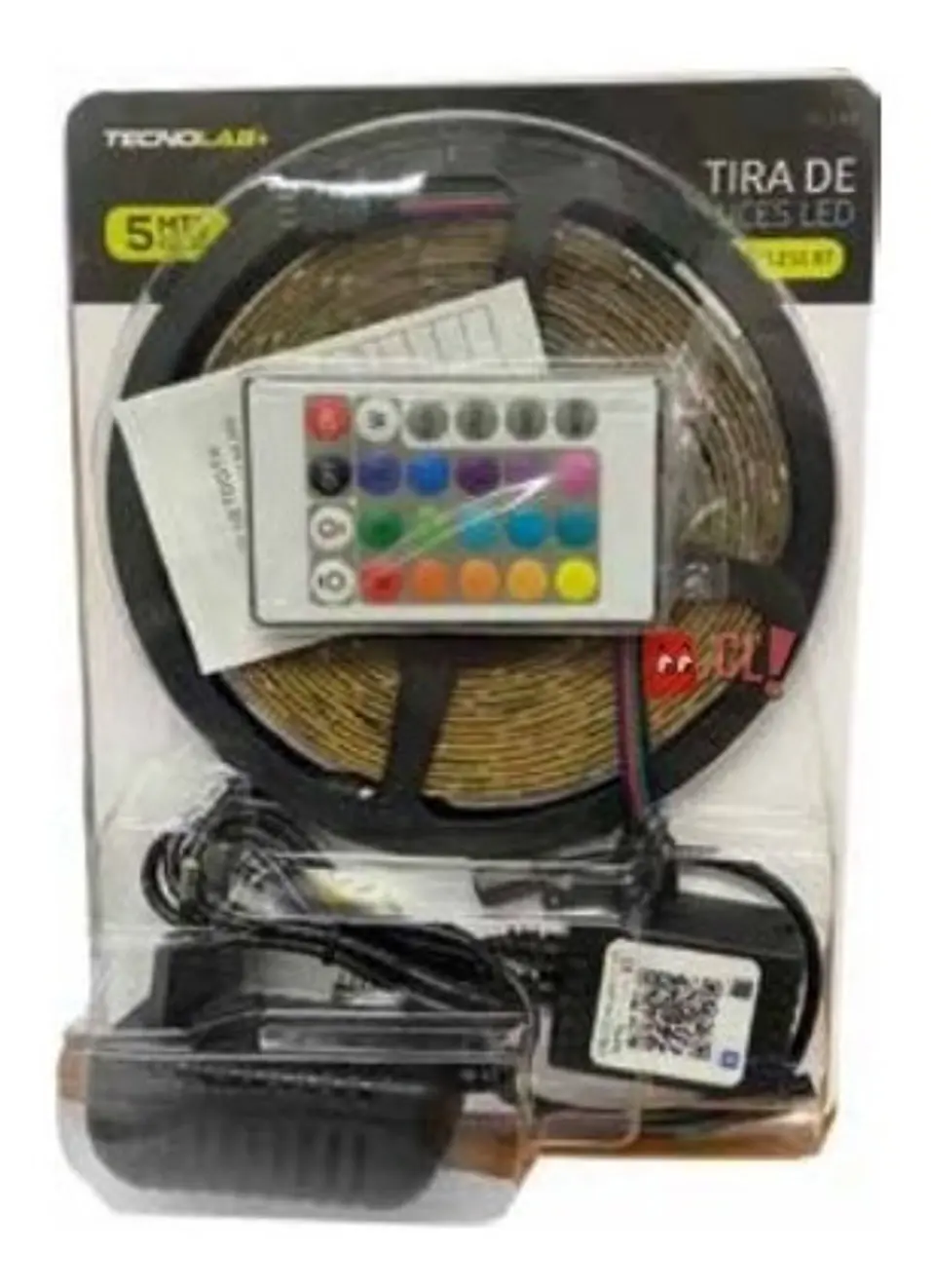 Tira Led 5mts Rgb 5050 Con Bluetooth Conexión Celular - Ps 3