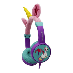 Audífonos Diseño Unicornio Color Púrpura Monster - Ps