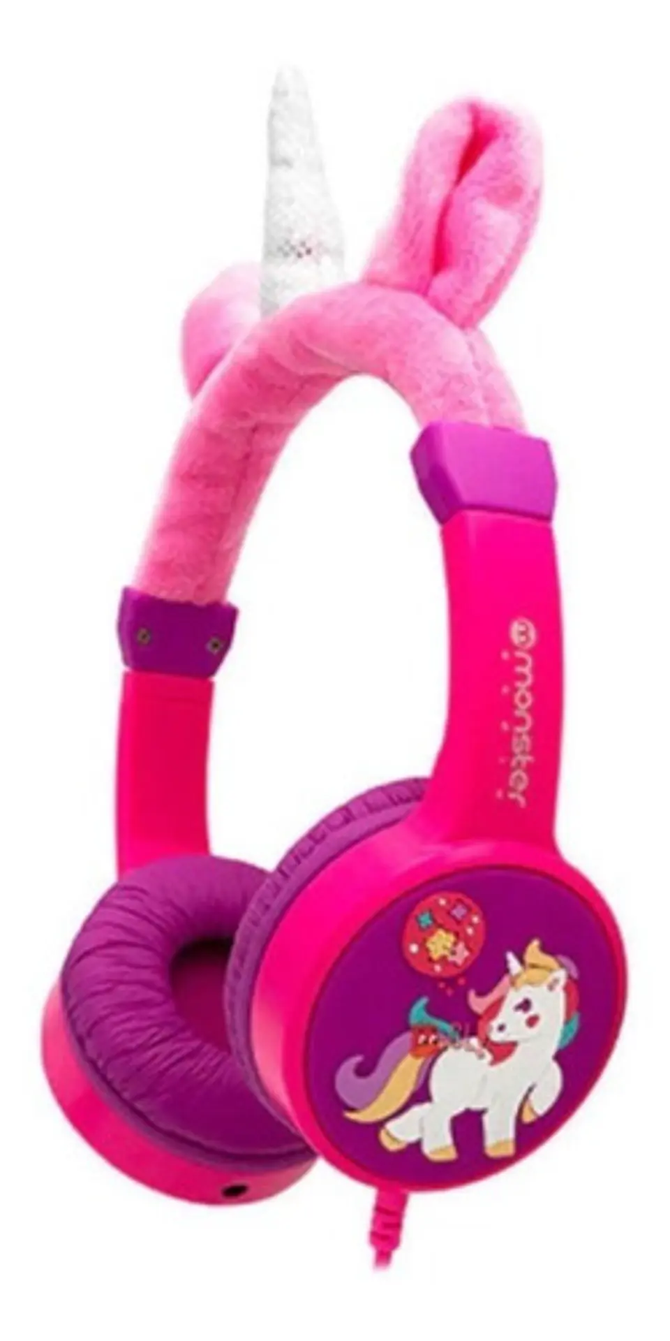 Audífonos Unicornio Rosado Alámbrico Monster - Ps 1