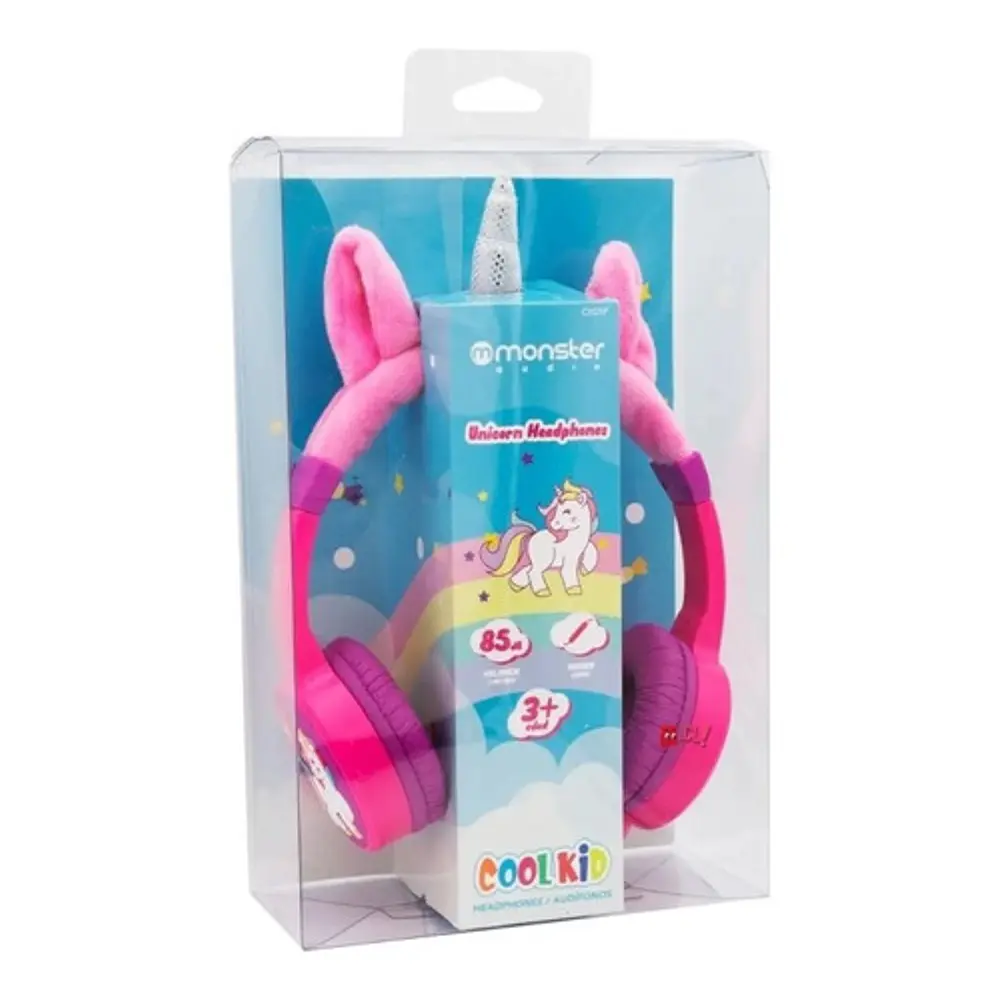 Audífonos Unicornio Rosado Alámbrico Monster - Ps 2