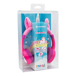 Audífonos Unicornio Rosado Alámbrico Monster - Ps