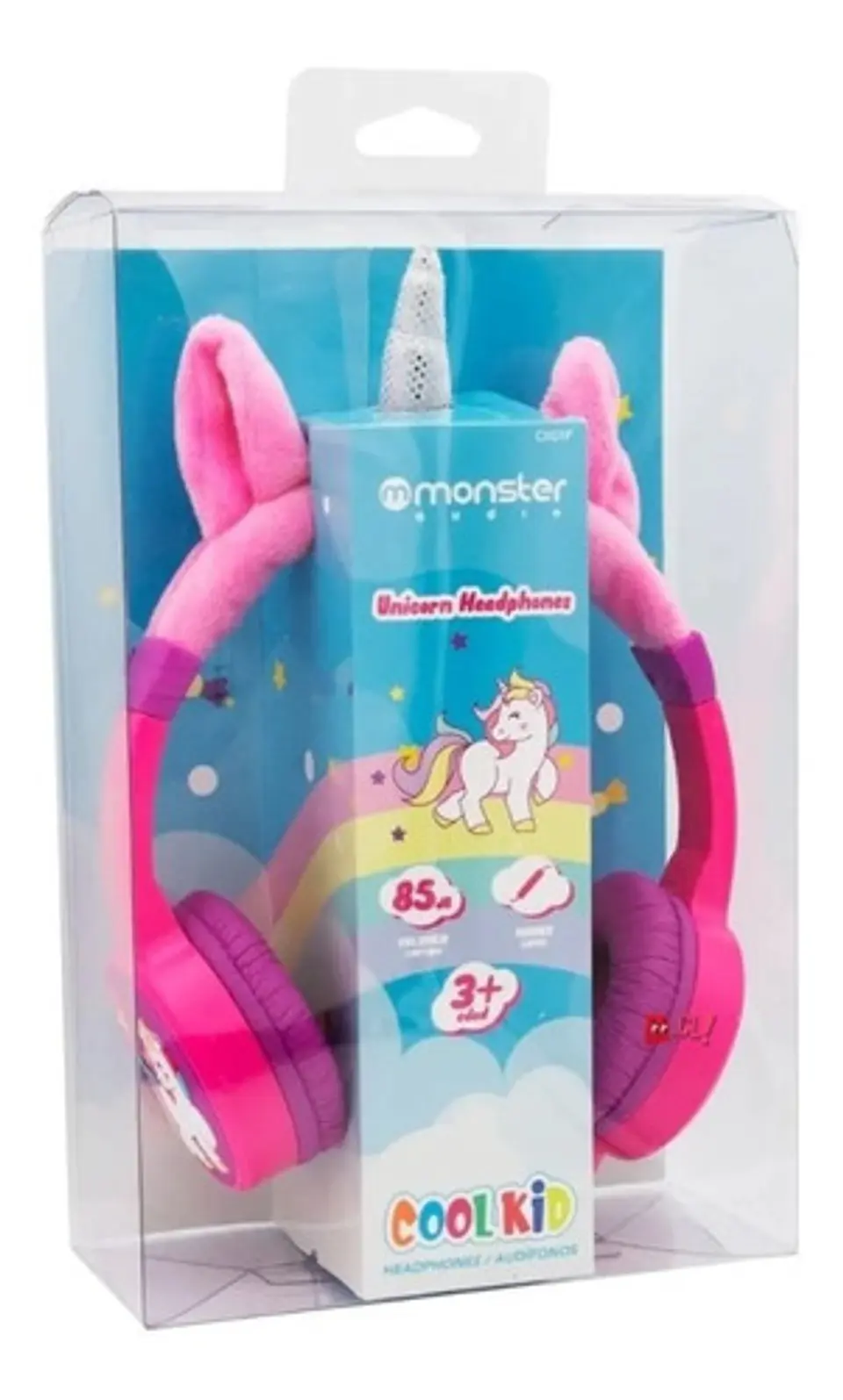 Audífonos Unicornio Rosado Alámbrico Monster - Ps 2
