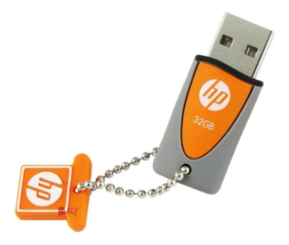 Pendrive Hp 32gb Diseño Naranjo Llavero - Ps 1