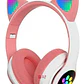 Audífonos Orejas De Gatito Bluetooth Rosado Monster - Ps - Miniatura 1