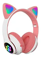 Audífonos Orejas De Gatito Bluetooth Rosado Monster - Ps - Miniatura 3