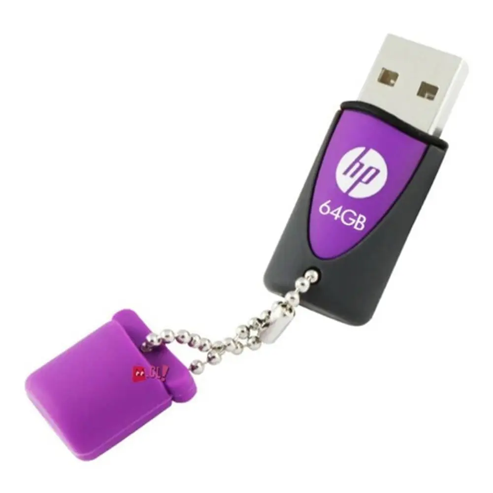 Pendrive Hp 64gb Diseño Lila Llavero - Ps 1