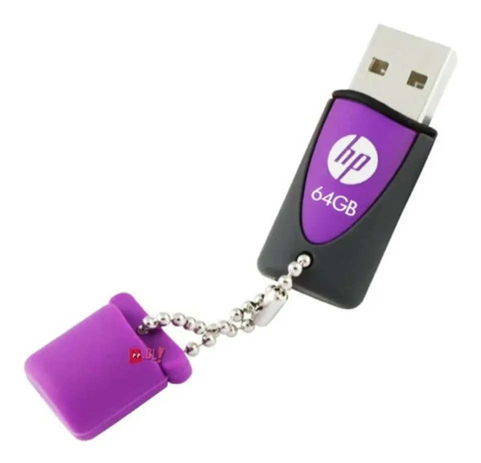 Pendrive Hp 64gb Diseño Lila Llavero - Ps 1