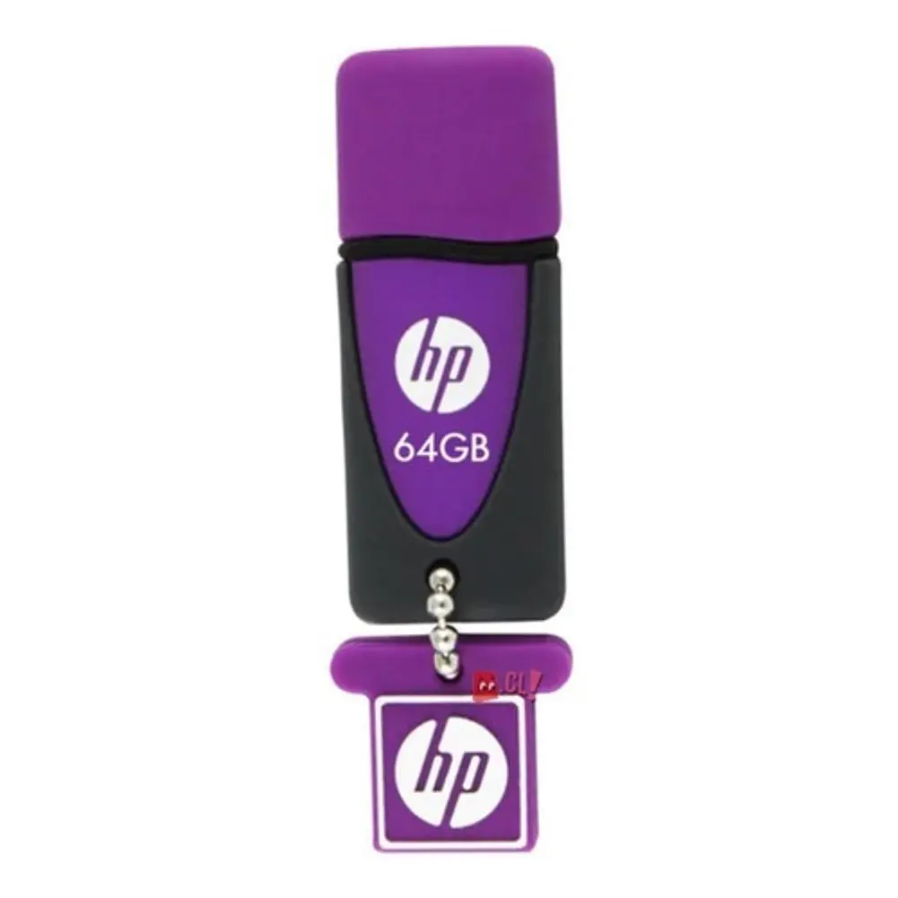 Pendrive Hp 64gb Diseño Lila Llavero - Ps 3