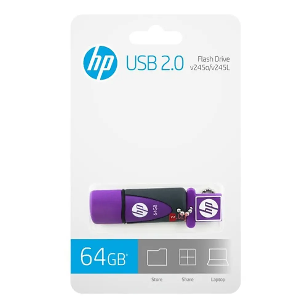 Pendrive Hp 64gb Diseño Lila Llavero - Ps 4