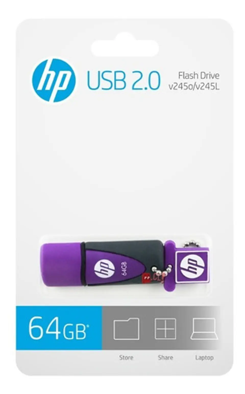 Pendrive Hp 64gb Diseño Lila Llavero - Ps 4