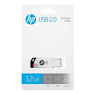 Pendrive Hp V236w 32gb 2.0 Plateado - Ps