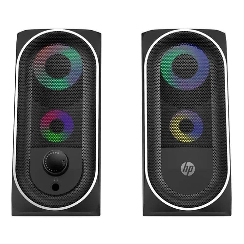 Parlante Hp Gamer Pc Luces Led Táctil 6w - Ps 2