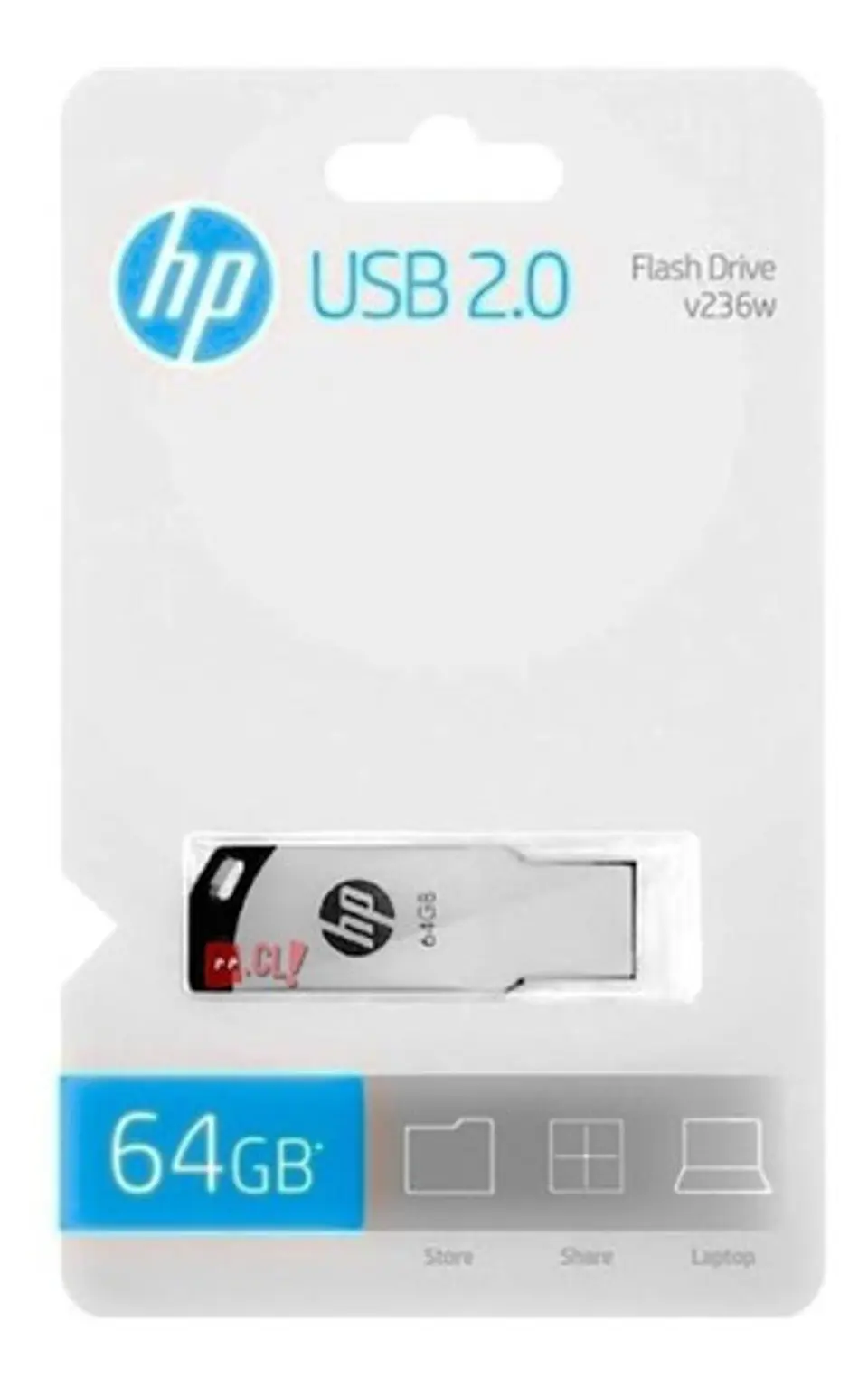 Pendrive Hp V236w 64gb 2.0 Plateado - Ps 1