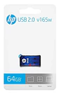 Pendrive Hp V165w 64gb 2.0 Azul - Ps - Miniatura 1