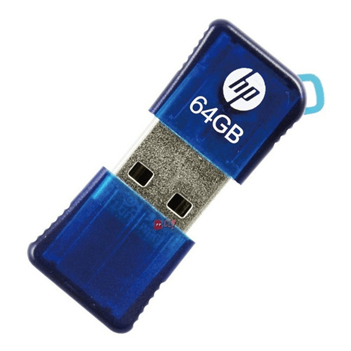 Pendrive Hp V165w 64gb 2.0 Azul - Ps 2