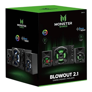 Subwoofer Monster Games Pc Blowout 2.1 Rgb 10w - Ps