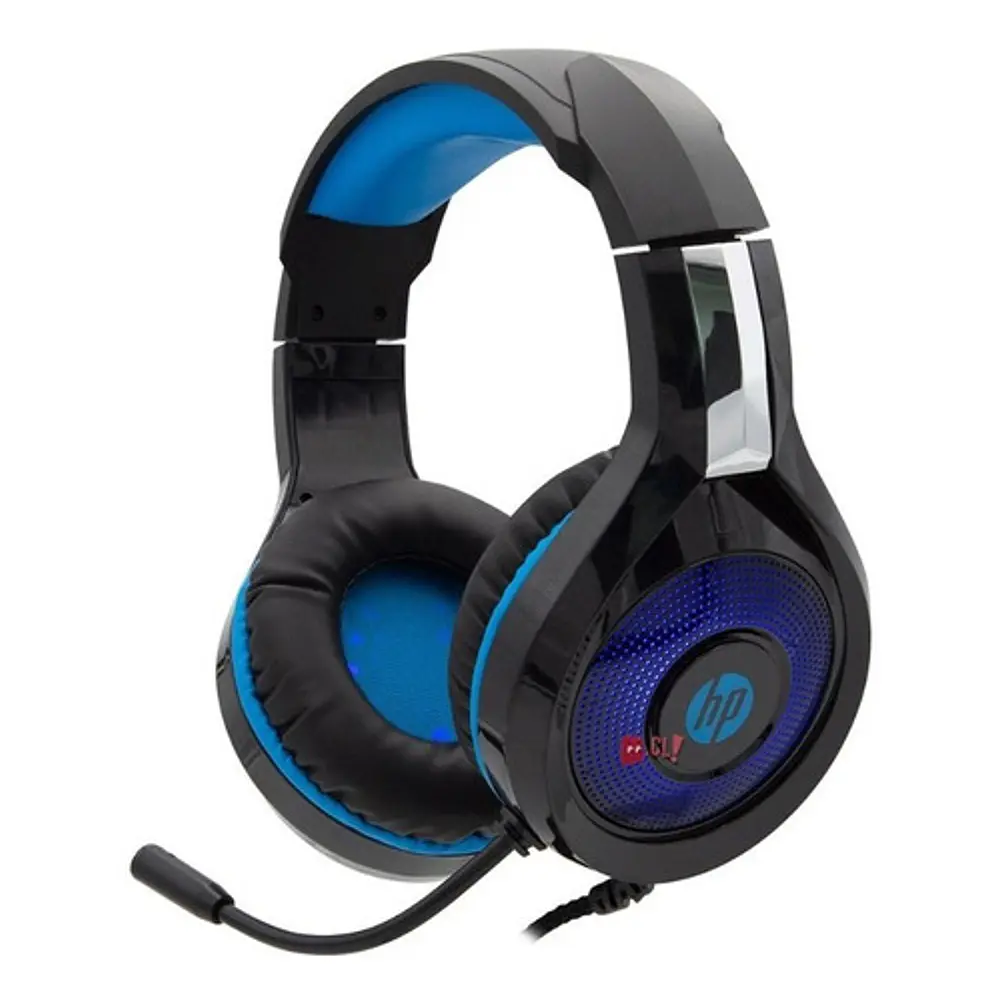 Audífonos Gamer Hp On Ear Dhe-8010 Led Azul - Ps 1