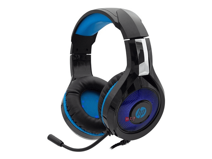 Audífonos Gamer Hp On Ear Dhe-8010 Led Azul - Ps 1