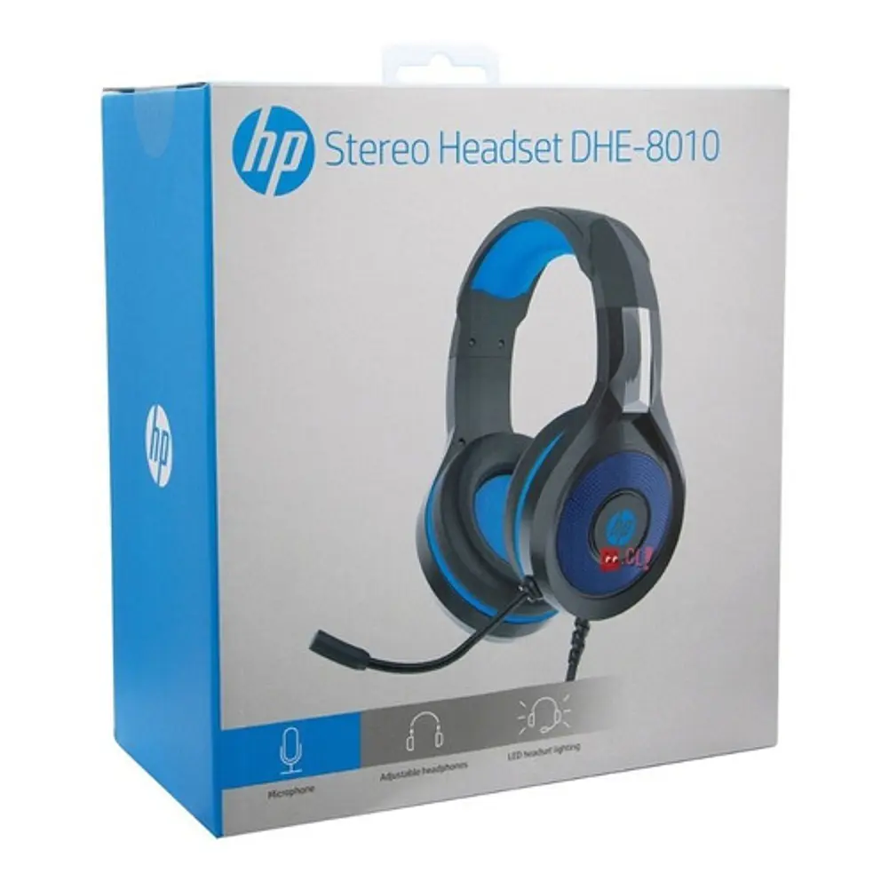 Audífonos Gamer Hp On Ear Dhe-8010 Led Azul - Ps 4