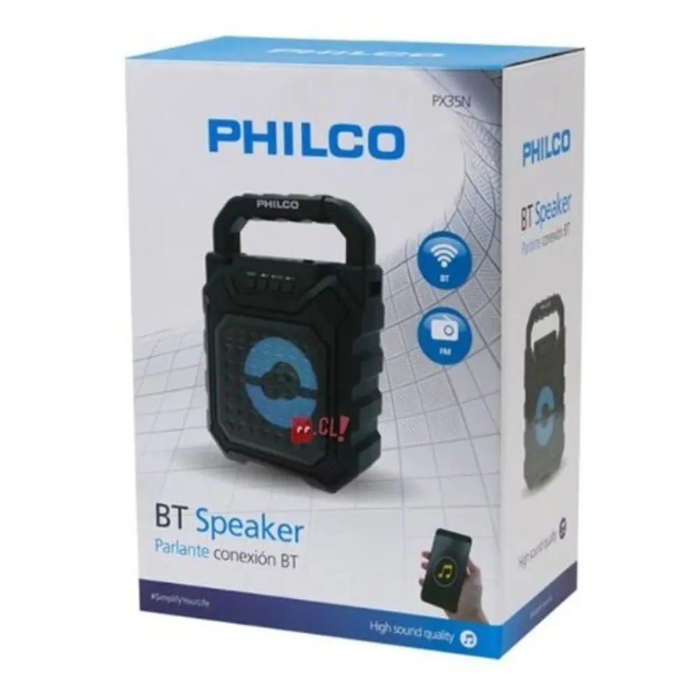 Parlante Bluetooth Philco Px35n Luz Rgb 5w - Ps 4