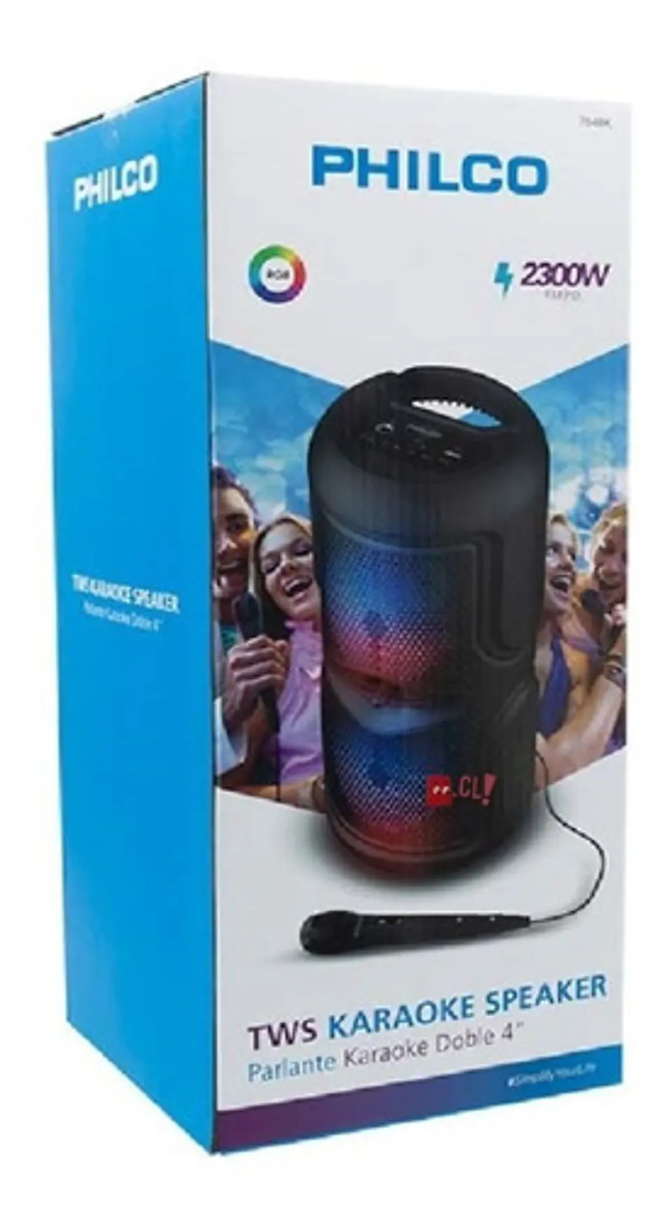 Parlante Karaoke Bluetooth Philco Con Micrófono 764bk - Ps 4