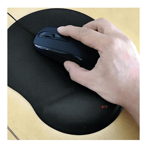 Mouse Pad Con Almohadilla De Gel Negro - Ps