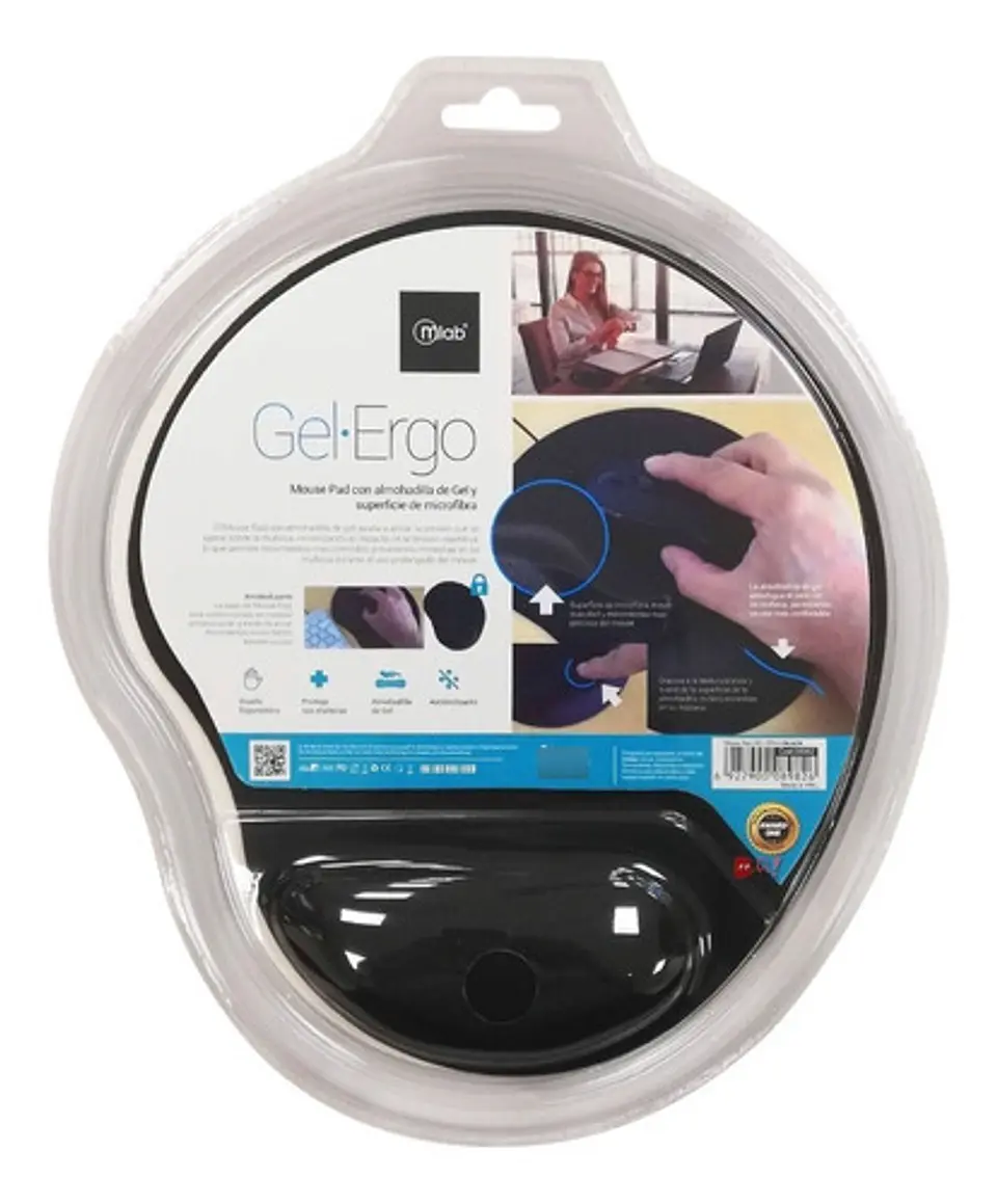 Mouse Pad Con Almohadilla De Gel Negro - Ps 3
