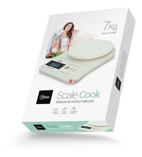 Balanza Pesa De Cocina Scalecook Multiusos 7kg - Ps