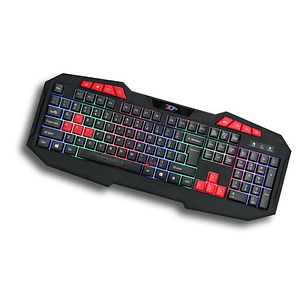 Teclado Gamer Pc Usb Iluminación Rgb Warlock 2 - Ps