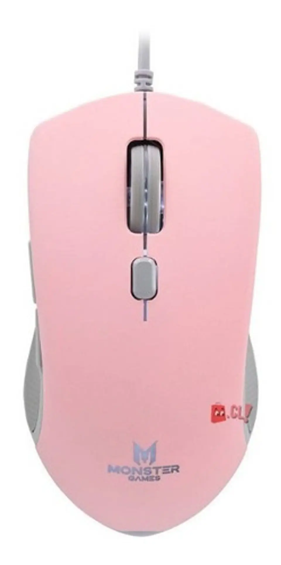Mouse Gamer Monster Girl Playful Rosado 6400dpi Rgb - Ps 1