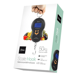Pesa Balanza Portátil Pantalla Digital 50kg Scalehook - Ps
