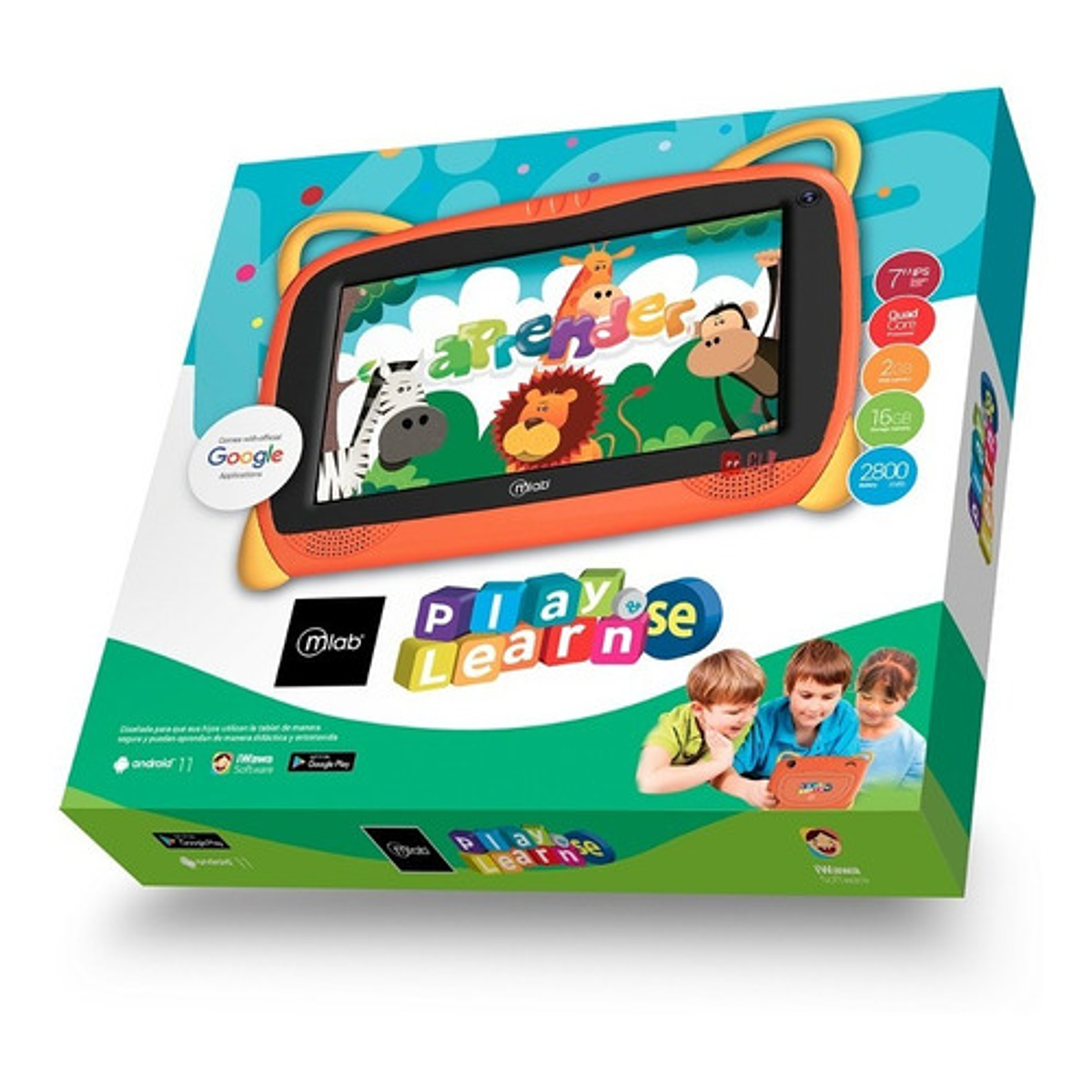 Tablet Multimedia Para Niños Play Learn Se Ps