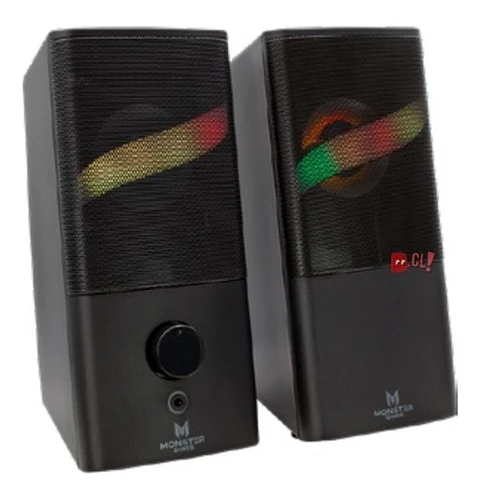 Parlantes Gamer Pc Rgb Monster Tower 2.0 6w - Ps