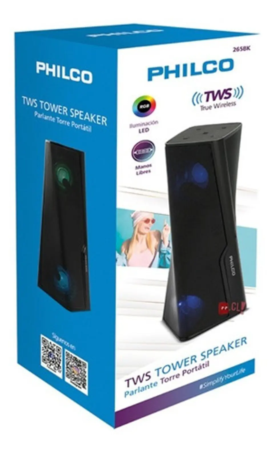 Parlante Bluetooth Portátil Tower Speaker Rgb Tws - Ps 4