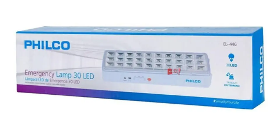 Lámpara De Emergencia Con 30 Led De 120 Lumen Philco - Ps 2