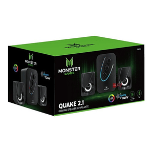 Subwoofer Gamer Rgb Monster Quake 2.1 10w - Ps