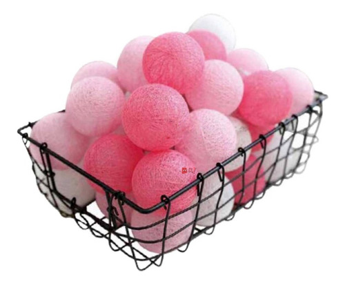 Guirnalda 20 Led Pelotas Decorativas 3mts A Pila - Ps