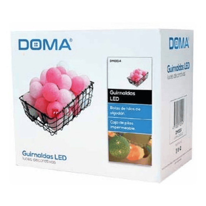 Guirnalda 20 Led Pelotas Decorativas 3mts A Pila - Ps 2