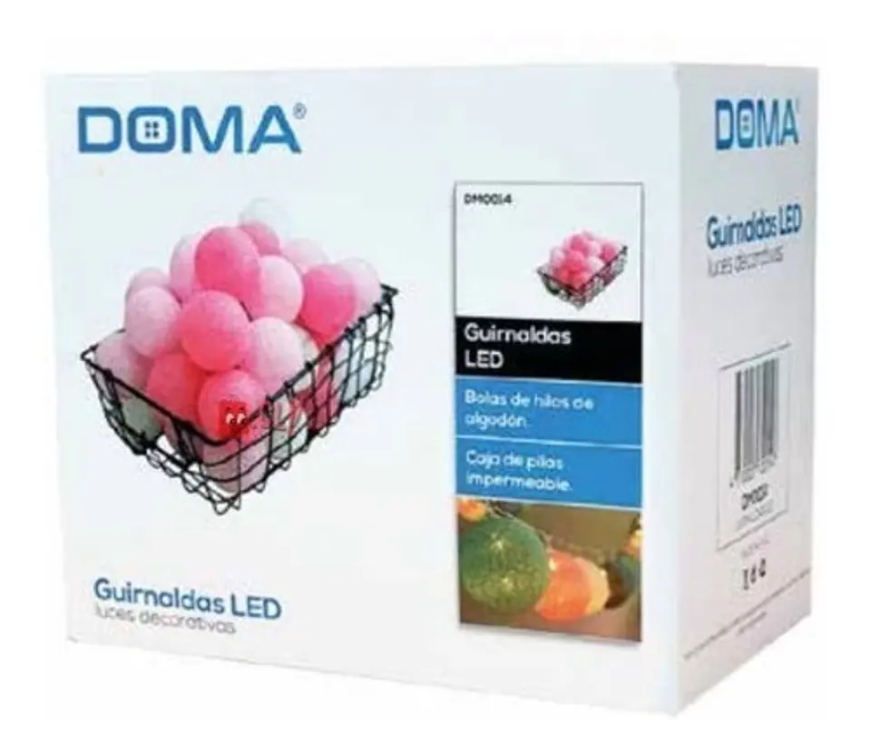 Guirnalda 20 Led Pelotas Decorativas 3mts A Pila - Ps 2
